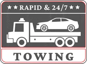 24/7 Rapid Towing Logo